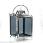 alt="silver stainless steel lantern"