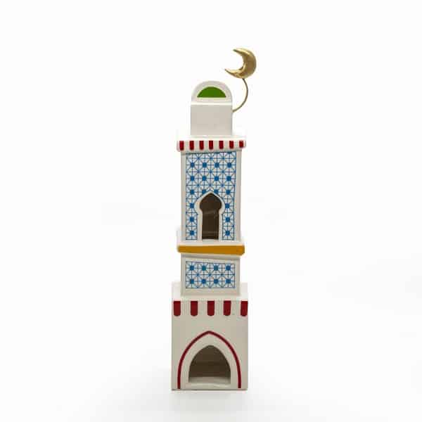 Large Coloured Masarrah Minaret - Elegant Decorative Minaret for Home Decor