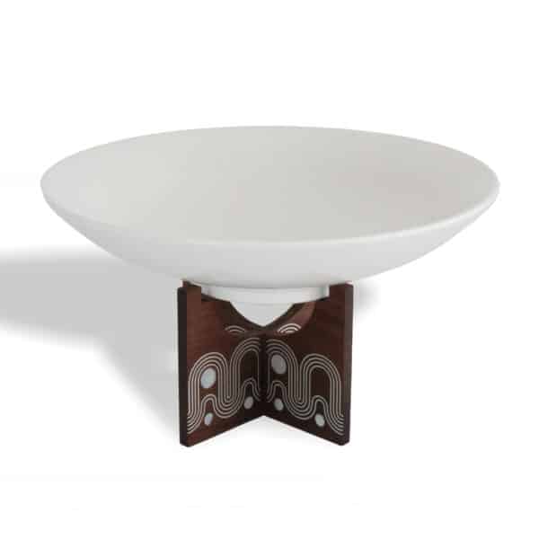 Luxury,Tableware,Janbiyah,Stand,Porcelain,Shallow,Bowl,13 Inch,servingplates,