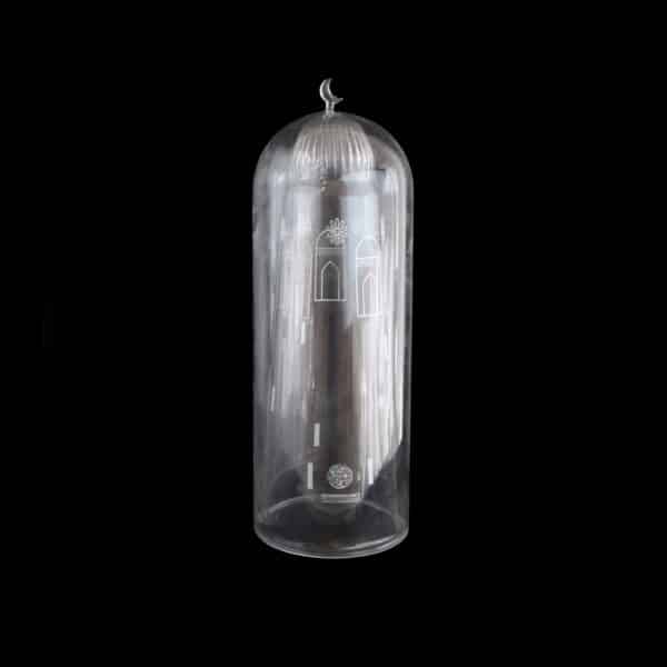 Luxury Islamic Wall Art – Glass Imam Minaret Large in White