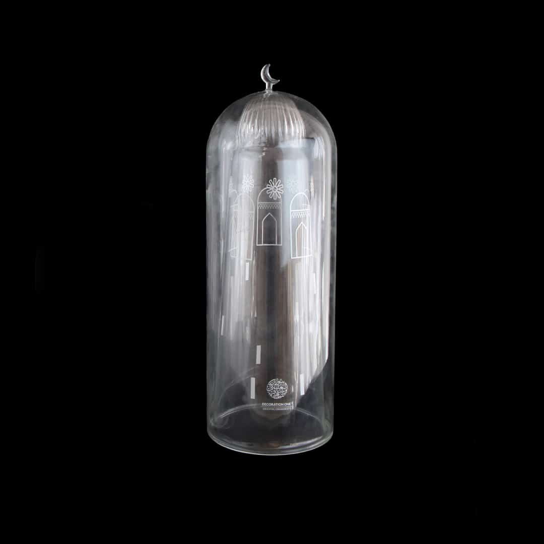 Luxury Islamic Wall Art – Glass Imam Minaret Large in White