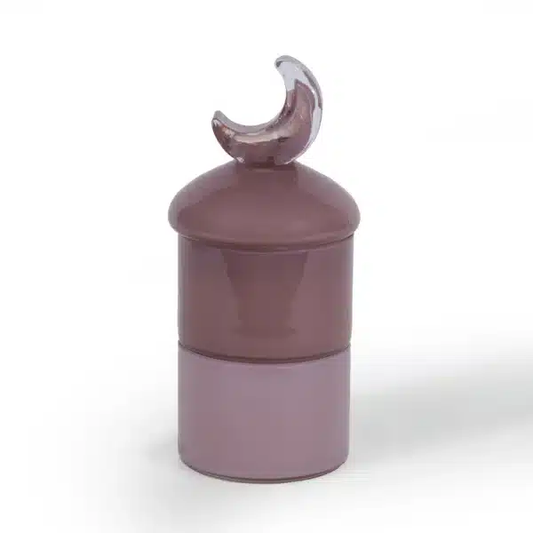 Minaret Bonbonierre Safa Collection in Plum Glass (2 Layer)