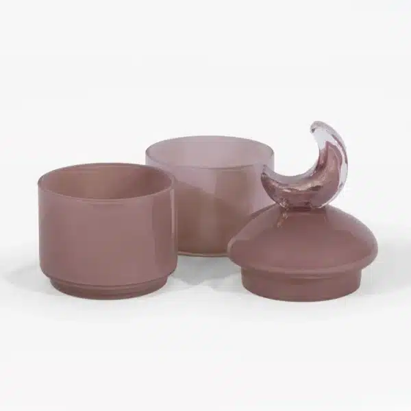 Minaret Bonbonierre Safa Collection in Plum Glass (2 Layer) - Image 2