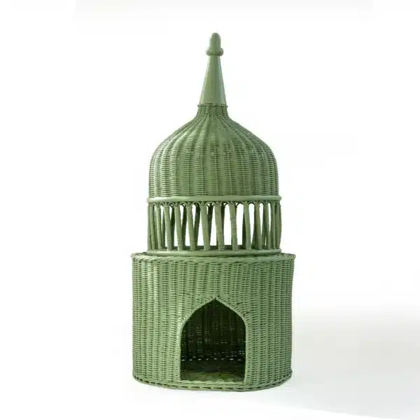 Dome Decor Nadwa Collection in Matcha Bamboo (30.5x30.5x65.7cm)