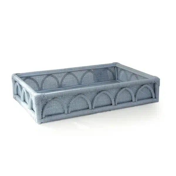 Tray Majles Collection in Mist Rattan (56x33x8cm) - Image 1