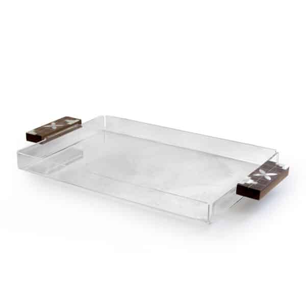 Tray Jawhar Collection Plexi and wood Large (PC)
