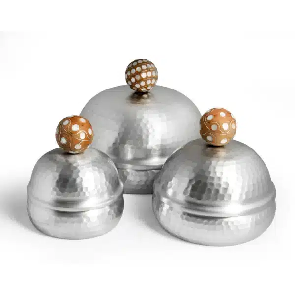 Dome with MOP Handle Jawhar White-Medium - Image 3